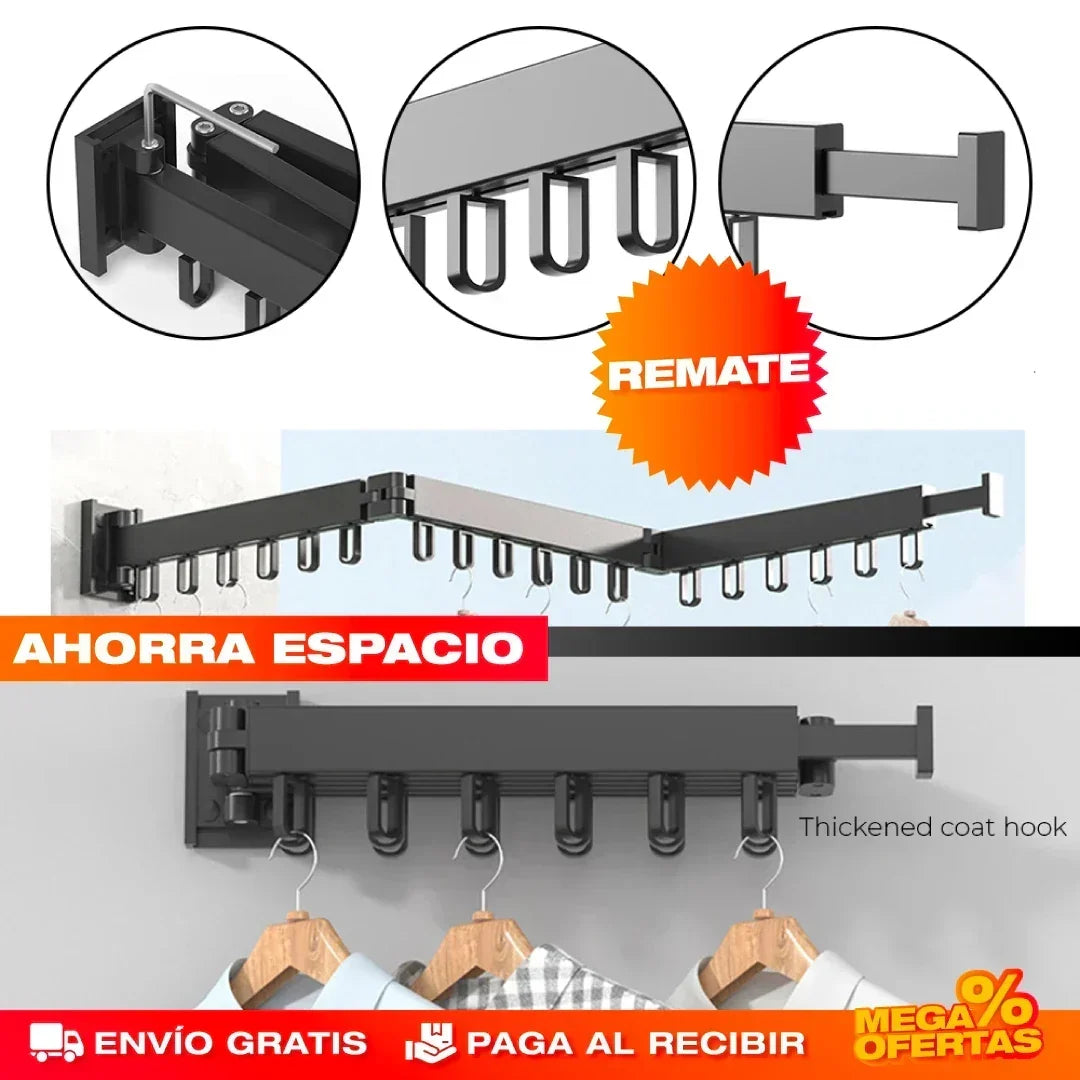 Gancho Tendedero Retráctil de Aluminio – Alta Calidad