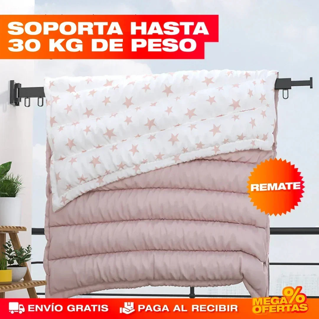 Gancho Tendedero Retráctil de Aluminio – Alta Calidad